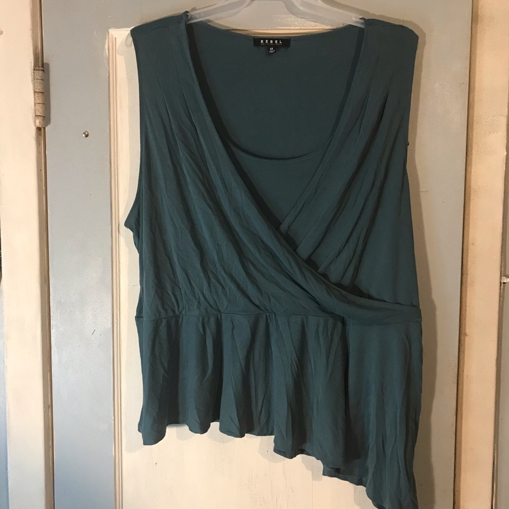 Turquoise blouse size 3X from rebel